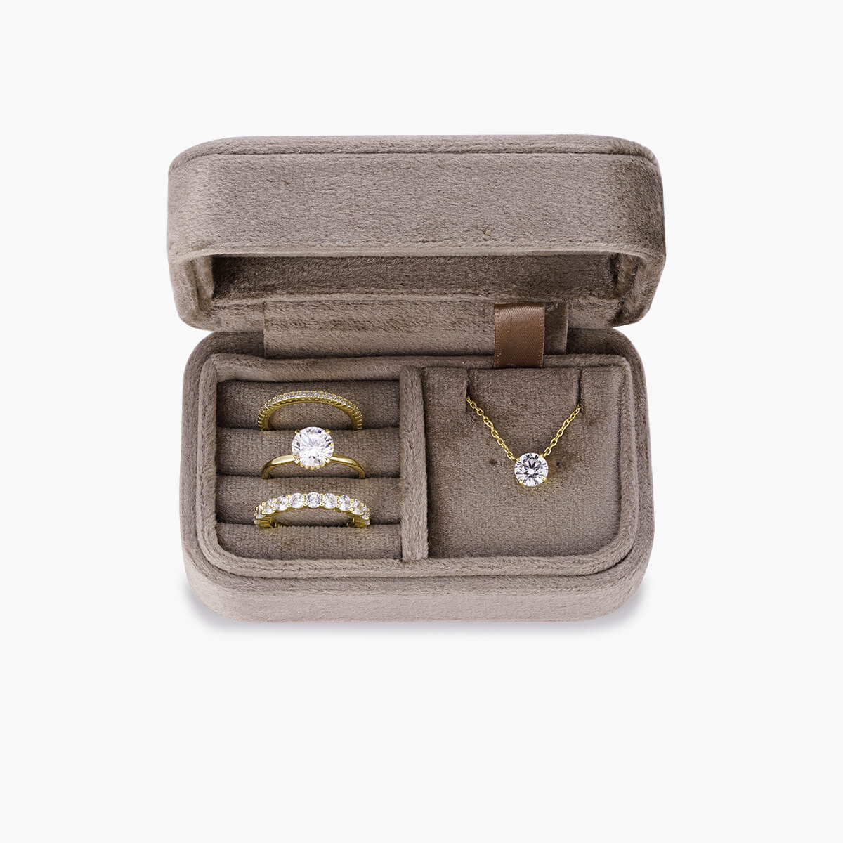 קופסת תכשיטים מיני לנסיעות